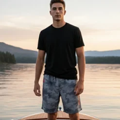 Board Shorts | Camo Grey