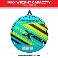 Hydro-X 4 | 1-4 Rider Towable Tube for Boating *Walmart Exclusive*