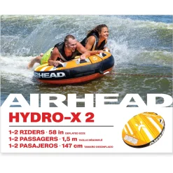 Hydro-X 2 | 1-2 Rider Towable Tube for Boating *Walmart Exclusive*
