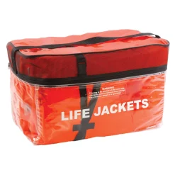 4-Pack Adult Type II Keyhole Life Jacket Vest With Storage Bag | Orange