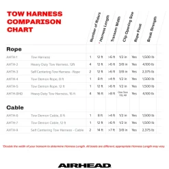 Tow Demon Tow Harness | 1 Rider - 8 ft. & 12 ft. Steel Cable